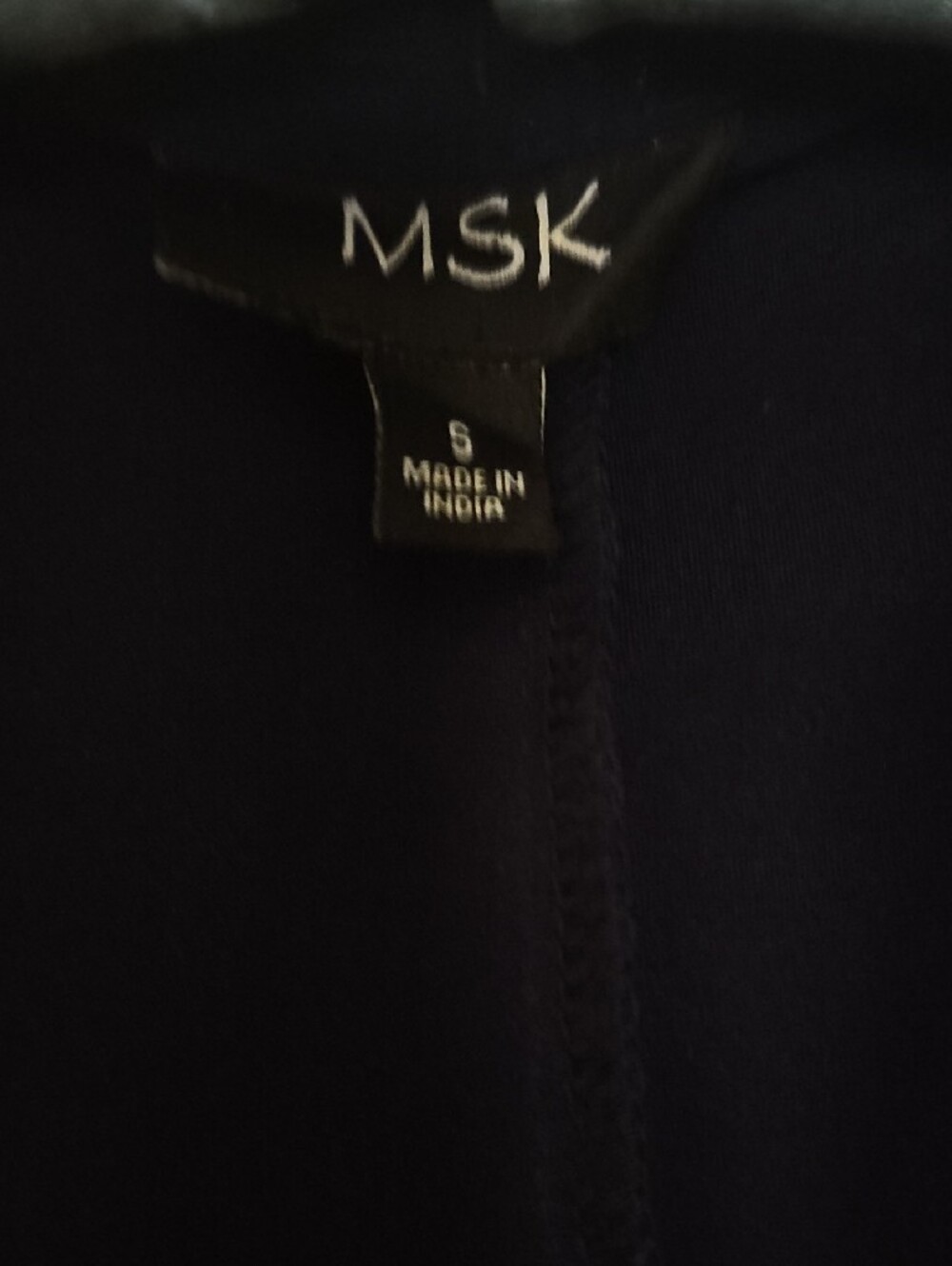 MSK Navy Blue Dress with zipper and pockets - Picture 2 of 6